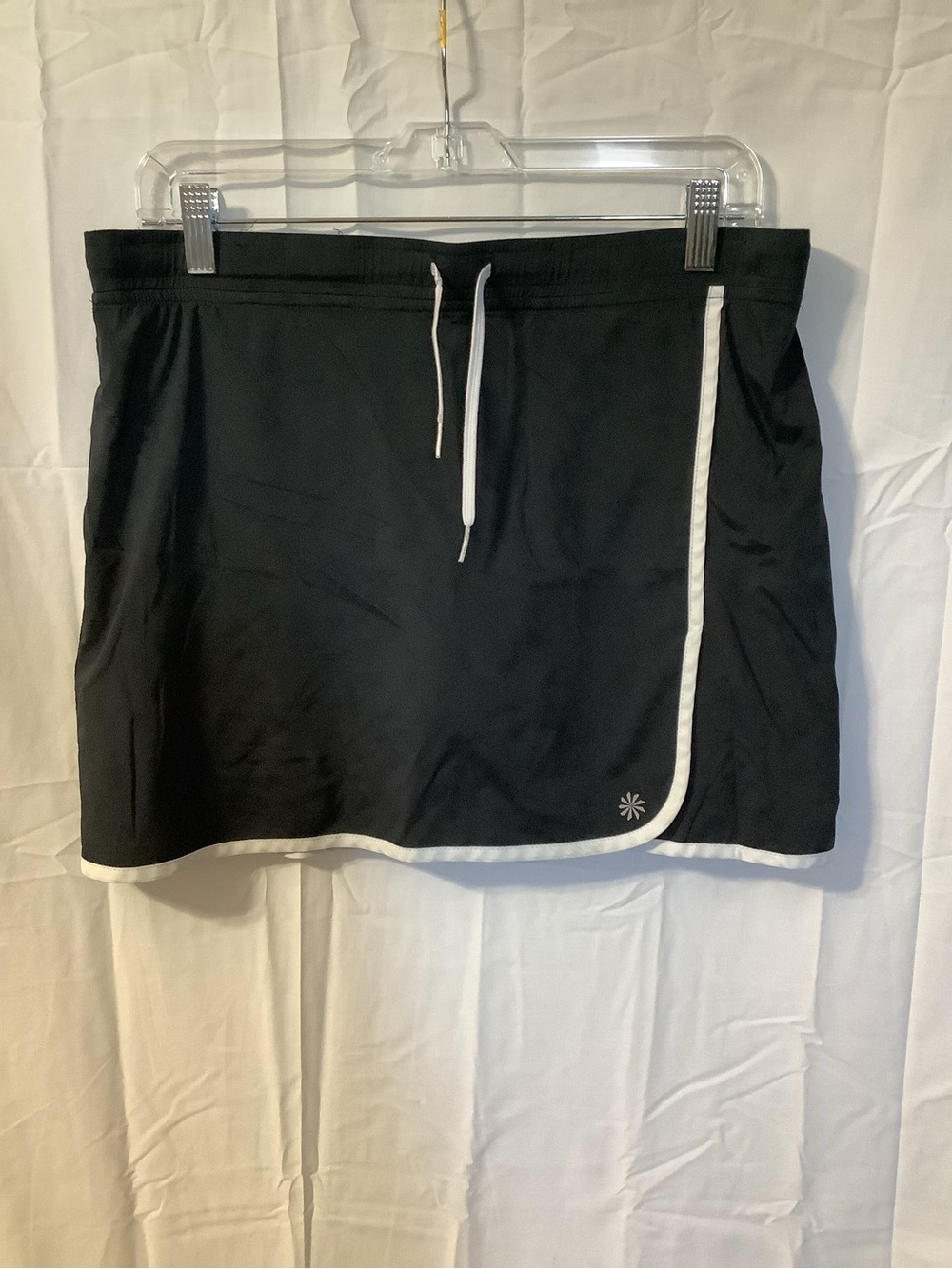 Athleta Black Skort with White Trim Medium